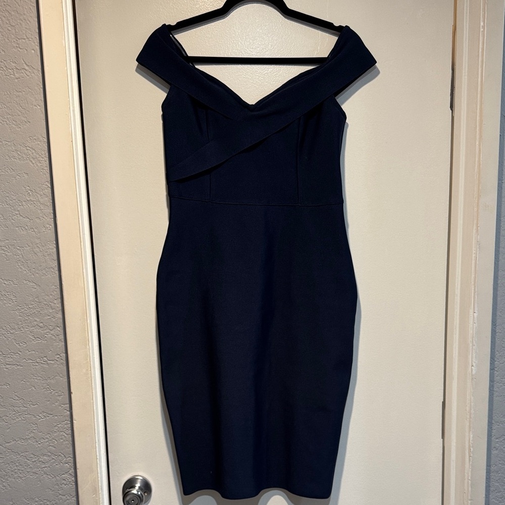 Fashion Nova Midnight off the shoulder dress